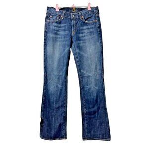 7 for all Mankind Bootcut Womens Jeans Dark Wash Mid Rise Size 29